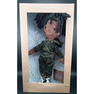 Handmade Linen Doll By Harperiman 14-Inch Petite Collection Camo Outfit & Braide